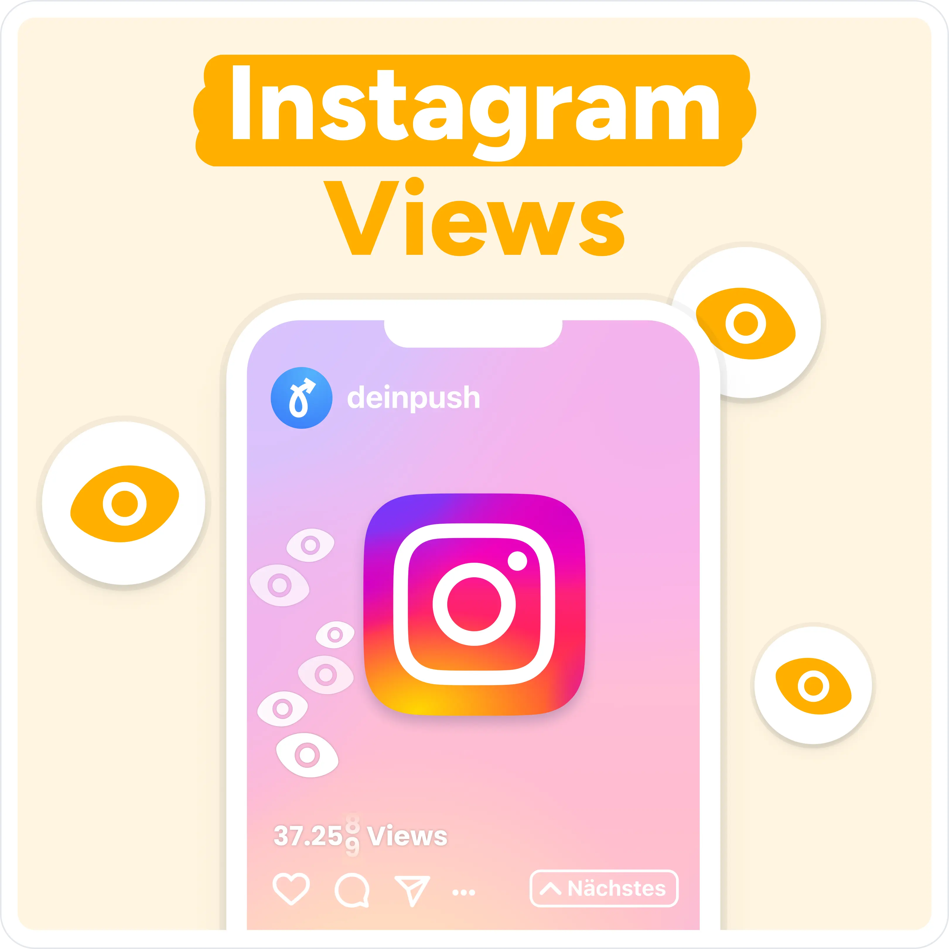 Instagram Story Views kaufen Mockup