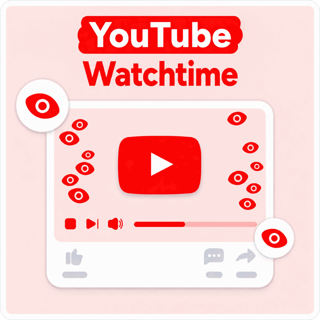 YouTube Watchtime kaufen Mockup